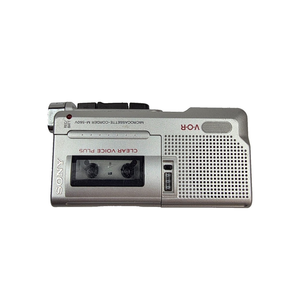 Sony M-560V Microcassette Recorder VOR Clear Voice - For Parts